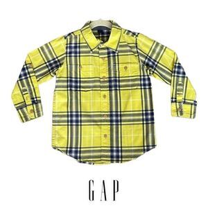 GAP Kids | Yellow/Blue | PLAID SHIRT